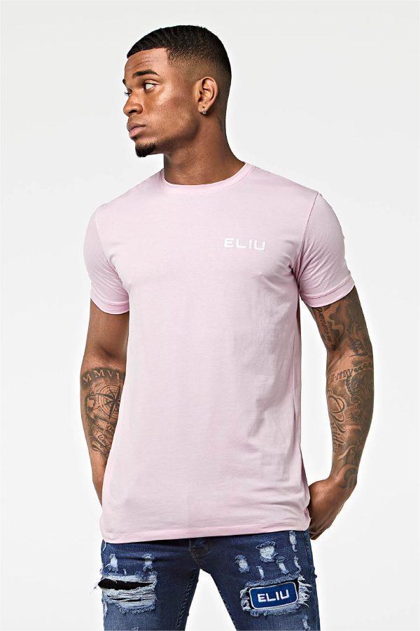 Camiseta basica algodon rosa