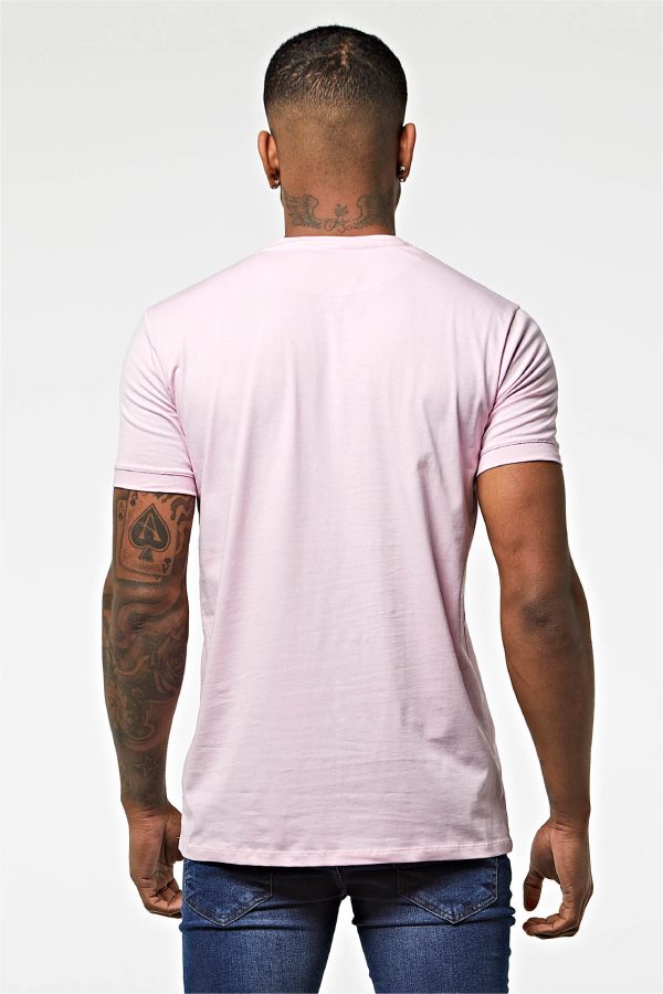 Camiseta basica algodon rosa