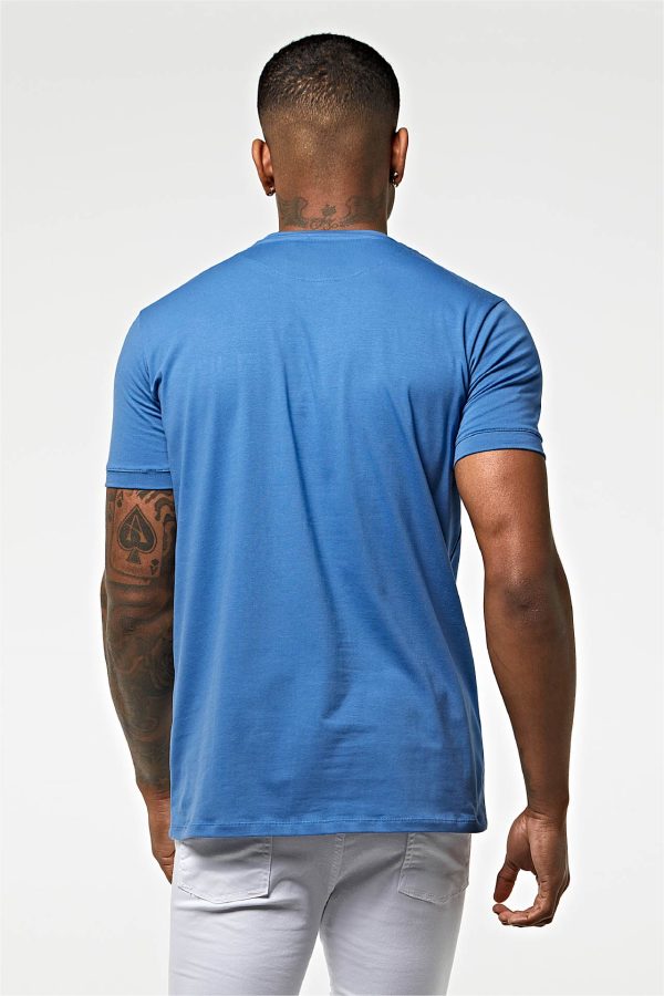 Camiseta basica algodon azul marino